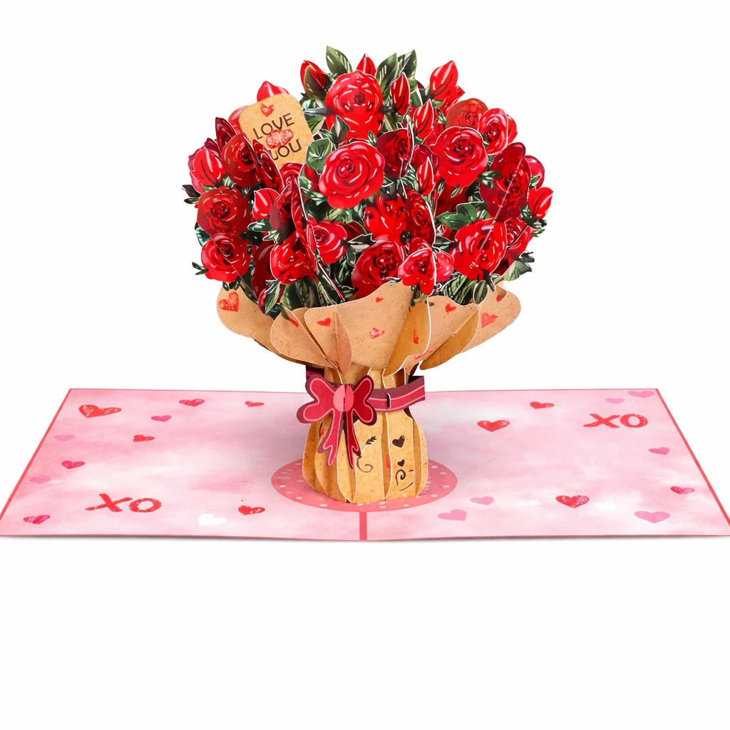 Carte souvenir bouquet de fleurs Bleamo