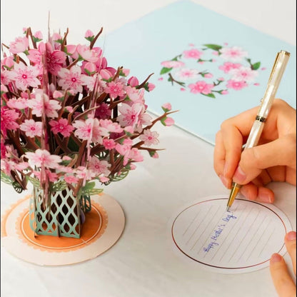 Carte souvenir bouquet de fleurs Bleamo