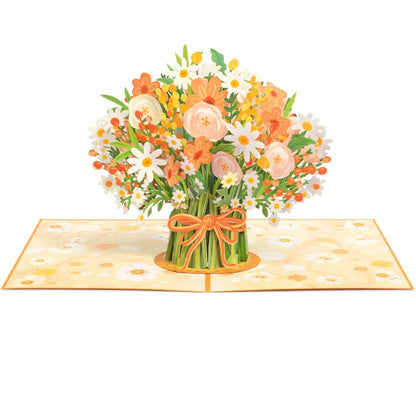 Carte souvenir bouquet de fleurs Bleamo