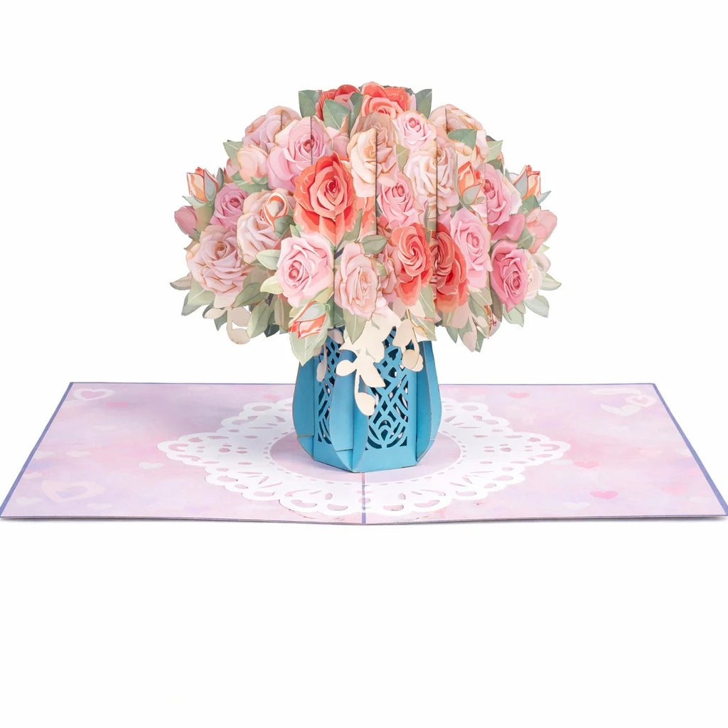 Carte souvenir bouquet de fleurs Bleamo